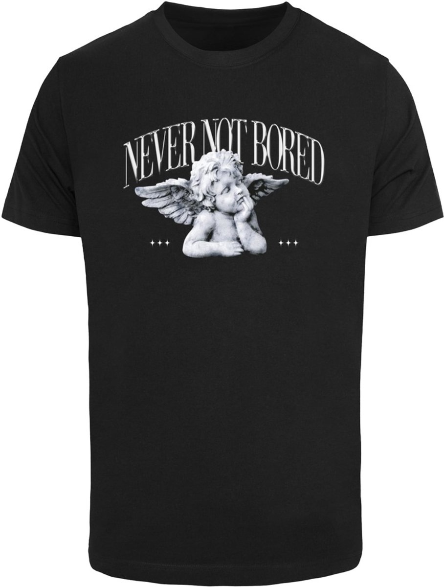 Mister Tee Never Not Bored Heren T-shirt XL Zwart