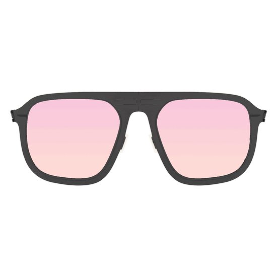ROAV VIRGIL - Opvouwbare zonnebril - Polariserend UV400 - Matte Black - Pink Mirror glazen van Merkloos — afbeelding 5