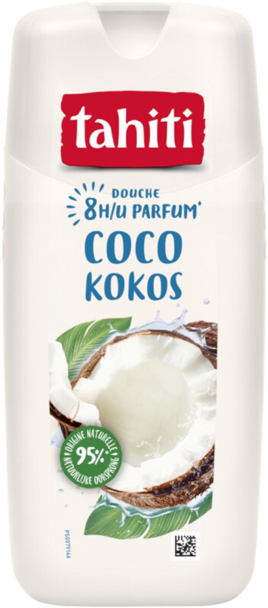 1 x Tahiti – Douchegel – Kokos - 315 ml - Douchegel Kokos - Kokos Geur - Douchegel Tropisch - Douchegel Voor Huid - Kokos Water