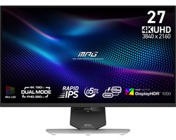 MSI MPG 274URDFW E16M computer monitor 68,6 cm (27") 3840 x 2160 Pixels 4K Ultra HD LED Zwart, Wit