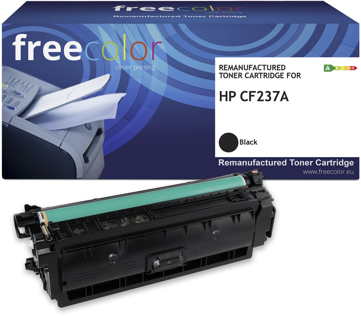 Freecolor - Vervangt HP 37A (CF237A) Toner - Zwart - 11.000 pagina's - Compatible
