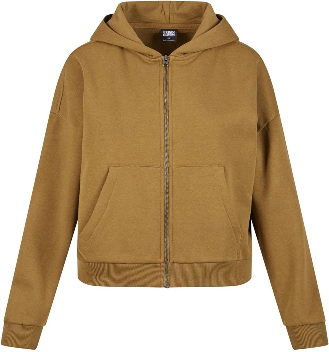 Urban Classics Boxy Vest met capuchon L Olijfgroen