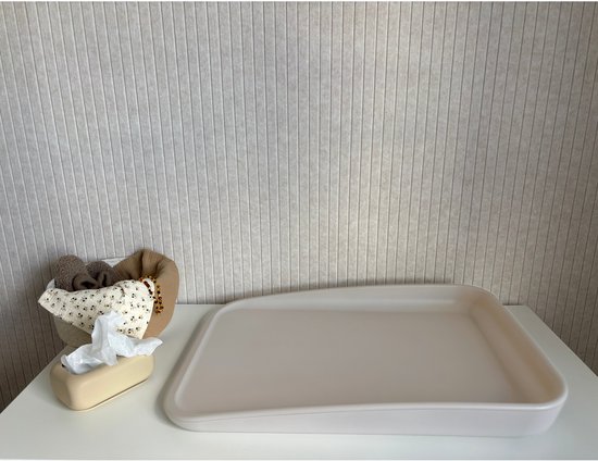 Jikkies ® - Aankleedkussen - Verschoningskussen - Verzorgingskussen - 70CM x 50CM - Taupe — afbeelding 3