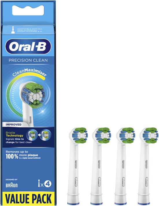 Oral-B Precision Clean CleanMaximiser Opzetborstels - 4 stuks