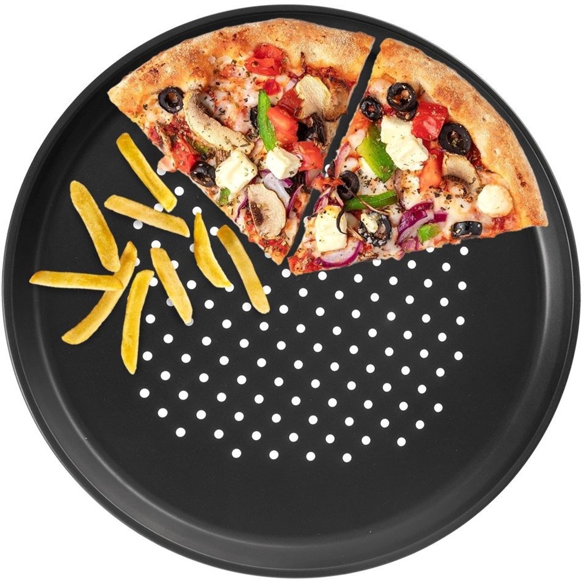 Pizzaplaat Geperforeerd 32 cm - Pizza Bakplaat - Bakvormen