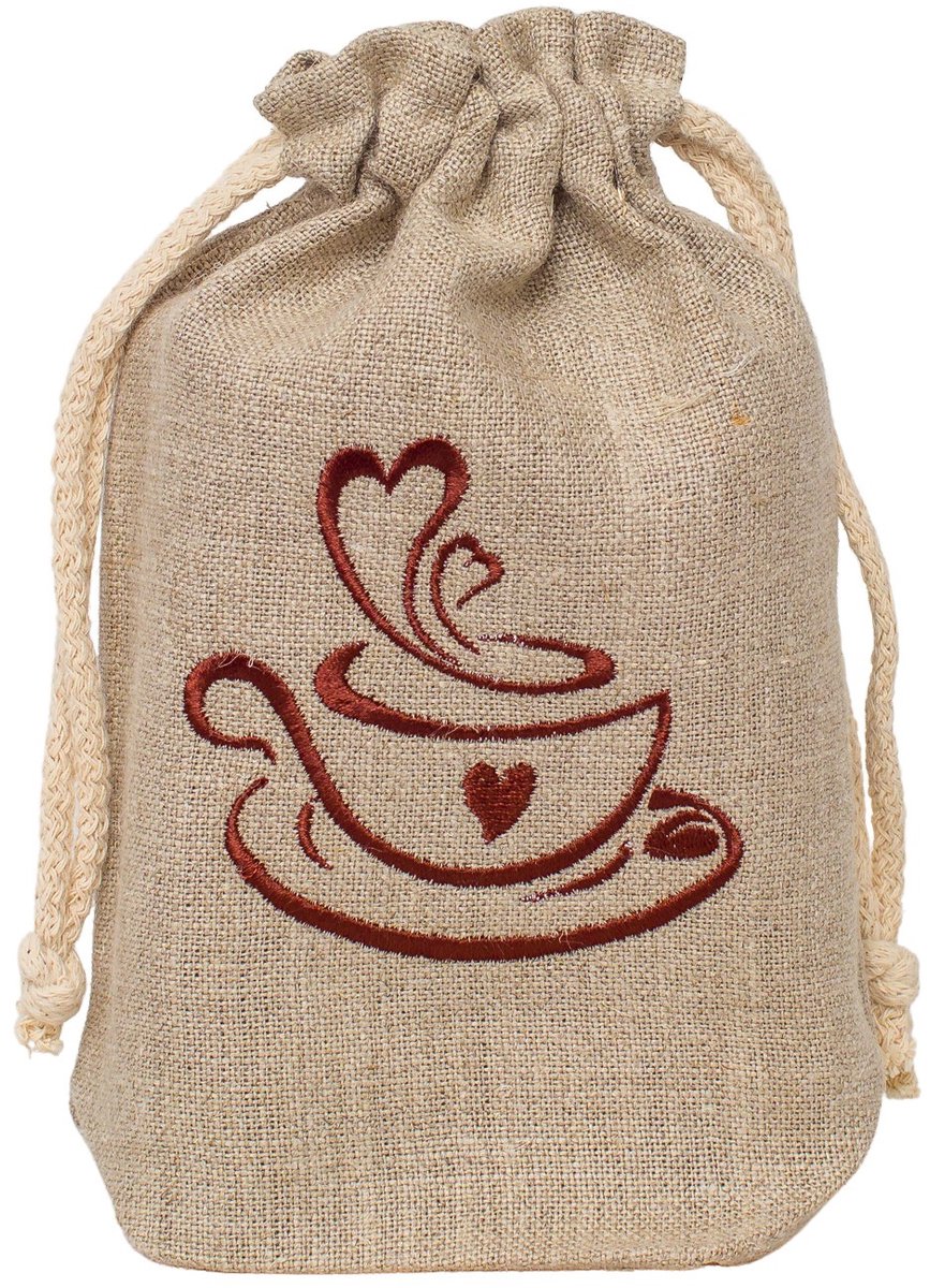 Linnen Koffiezakje voor Bewaren Koffiepads & Koffiebonen