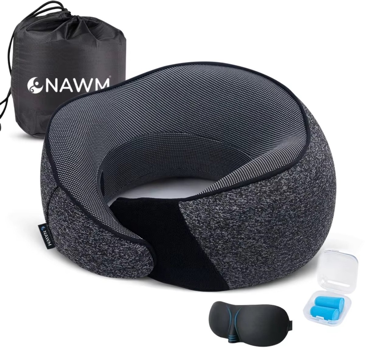 NAWM Luxe 3-in-1 Nekkussen Reisset