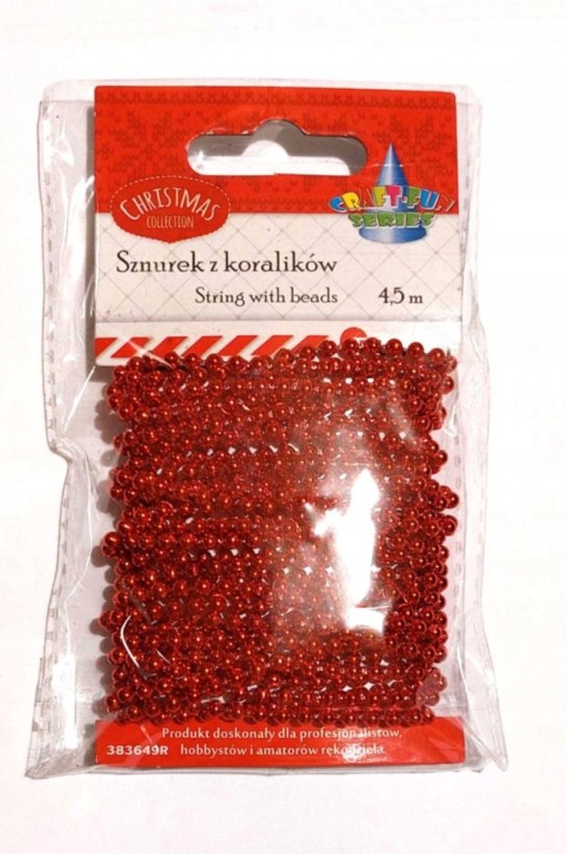 Titanium kralenketting 4,5m rood 3 mm - Ideaal voor Knutselen