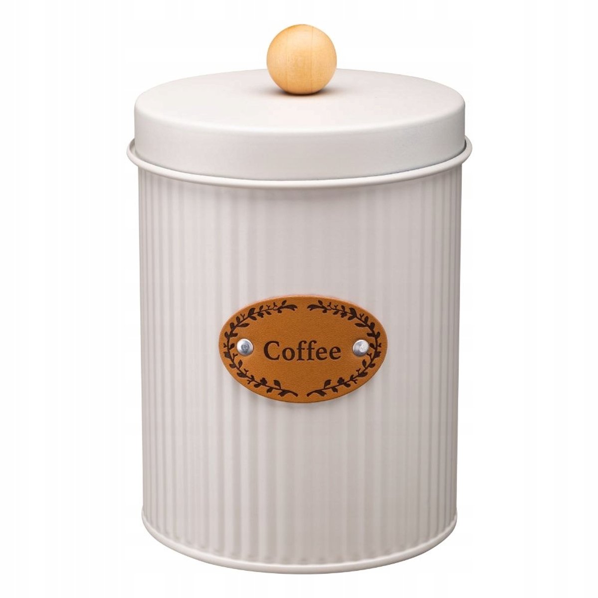 SIMO COFFEE metalen bewaarbak voor koffie, beige