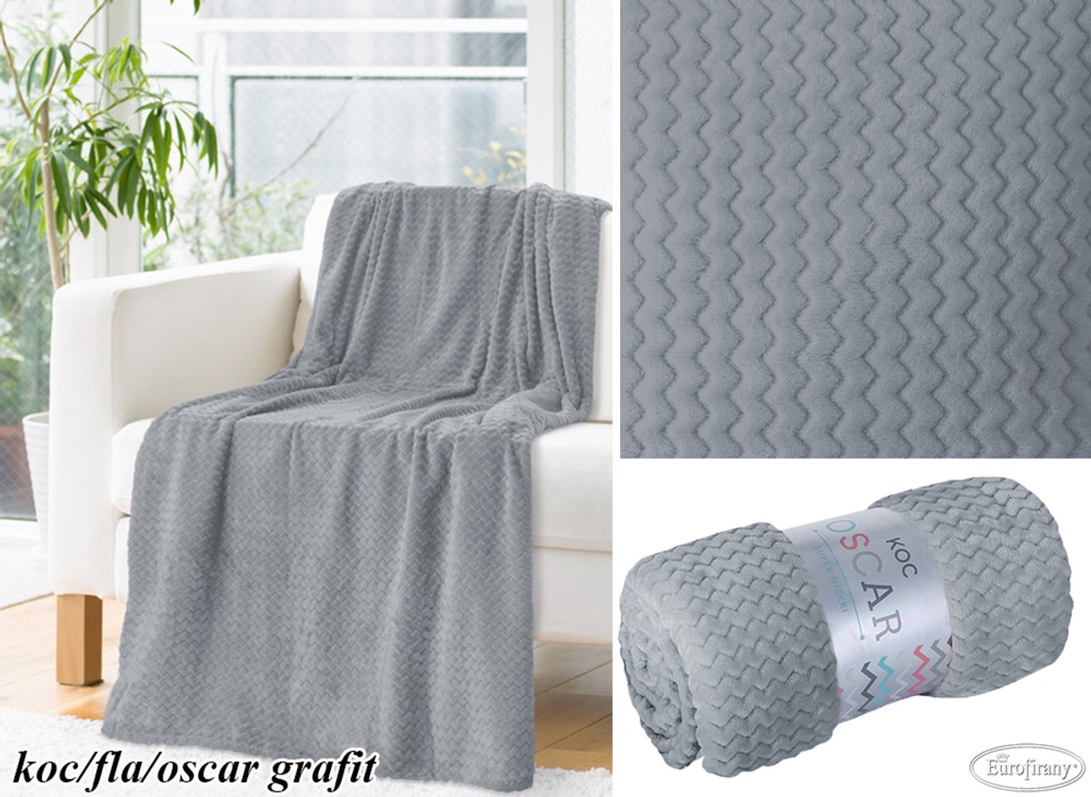 Eurogordijnen Oscar Plaid Microvezel 200x220 cm - Zacht & Stijlvol