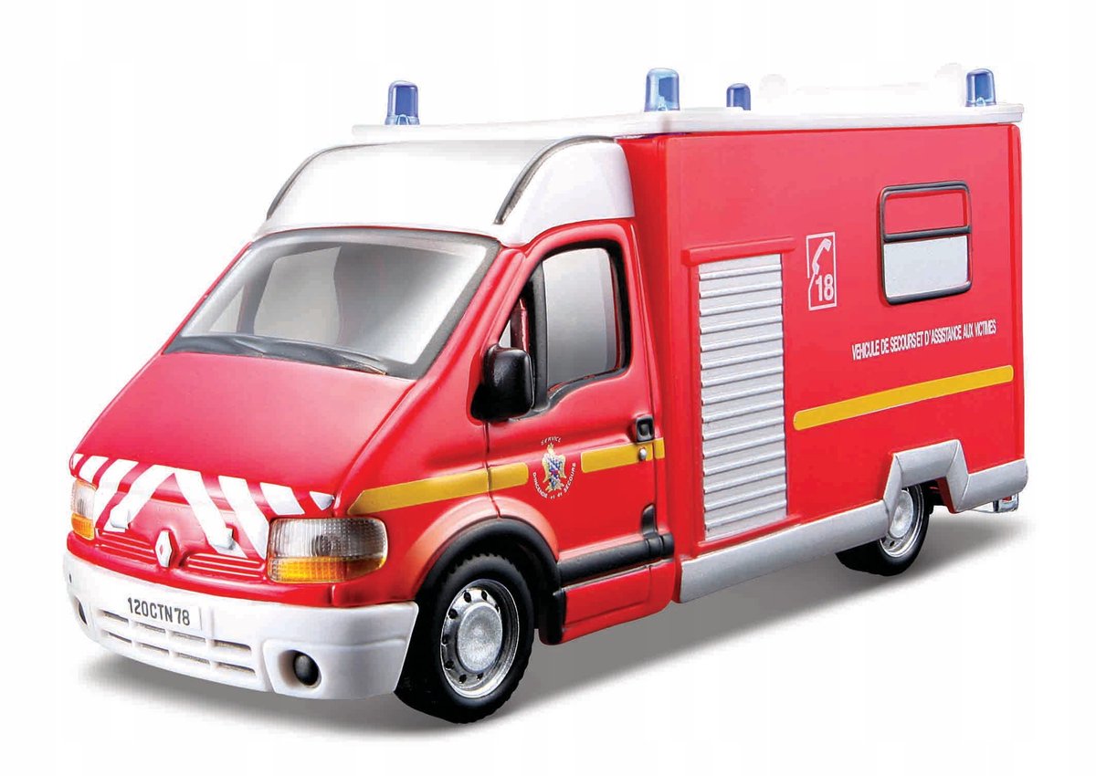Bburago Renault Master Franse Brandweer Modelauto