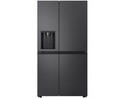 LG GSJC41EPPE, Vrijstaand, Amerikaanse deur, Zwart, Metallic, 2 deur(en), LED, Binnenin