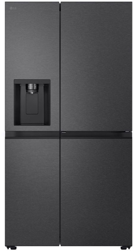 LG GSJC41EPPE, Vrijstaand, Amerikaanse deur, Zwart, Metallic, 2 deur(en), LED, Binnenin