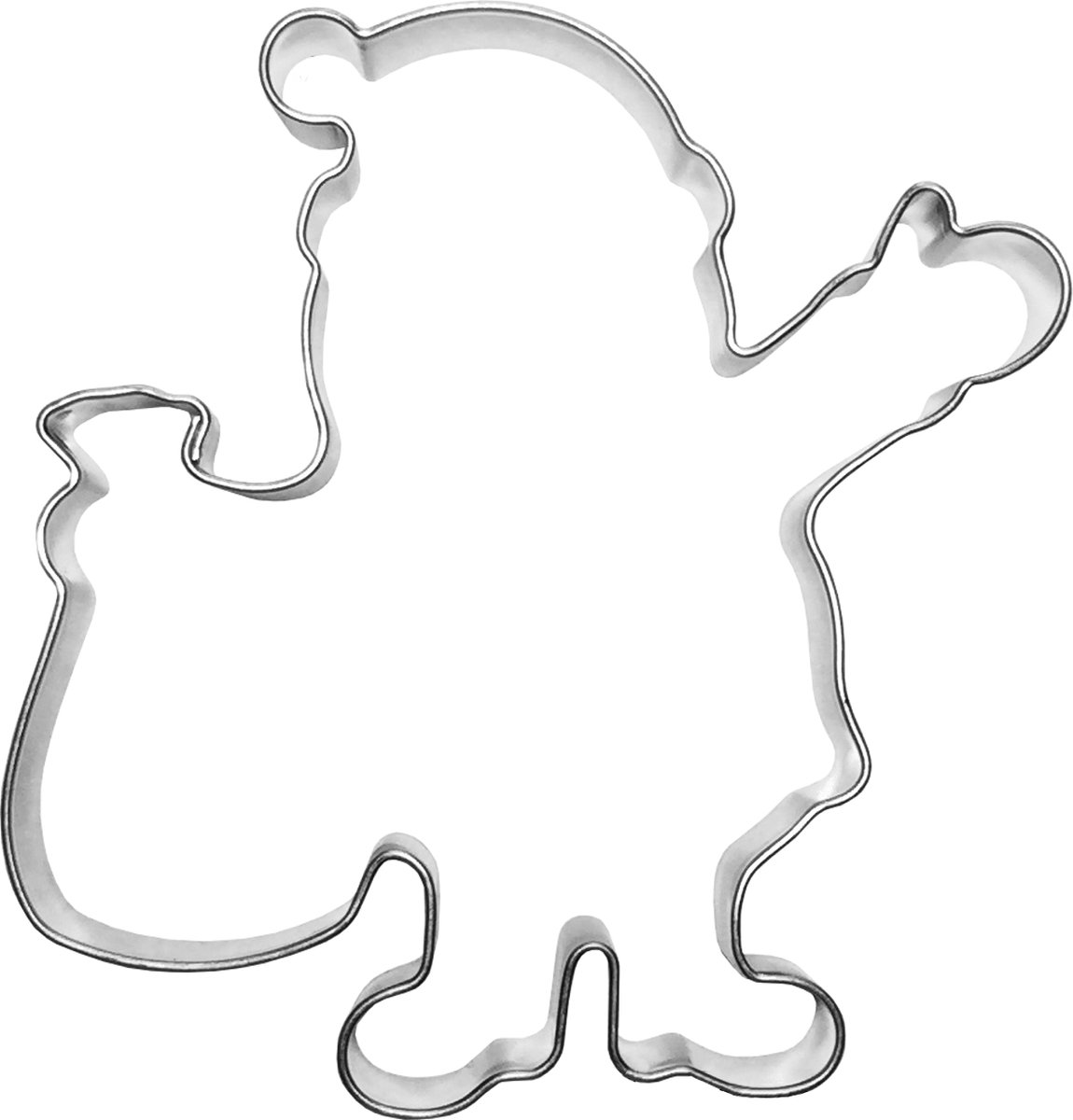 Sint Nicolaas koekjesvorm 8,1 cm - metalen uitsteker