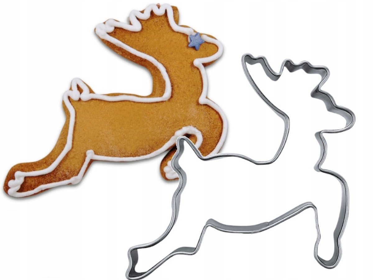 Roestvrijstalen Kerst Rendier Koekjesvorm 6 cm