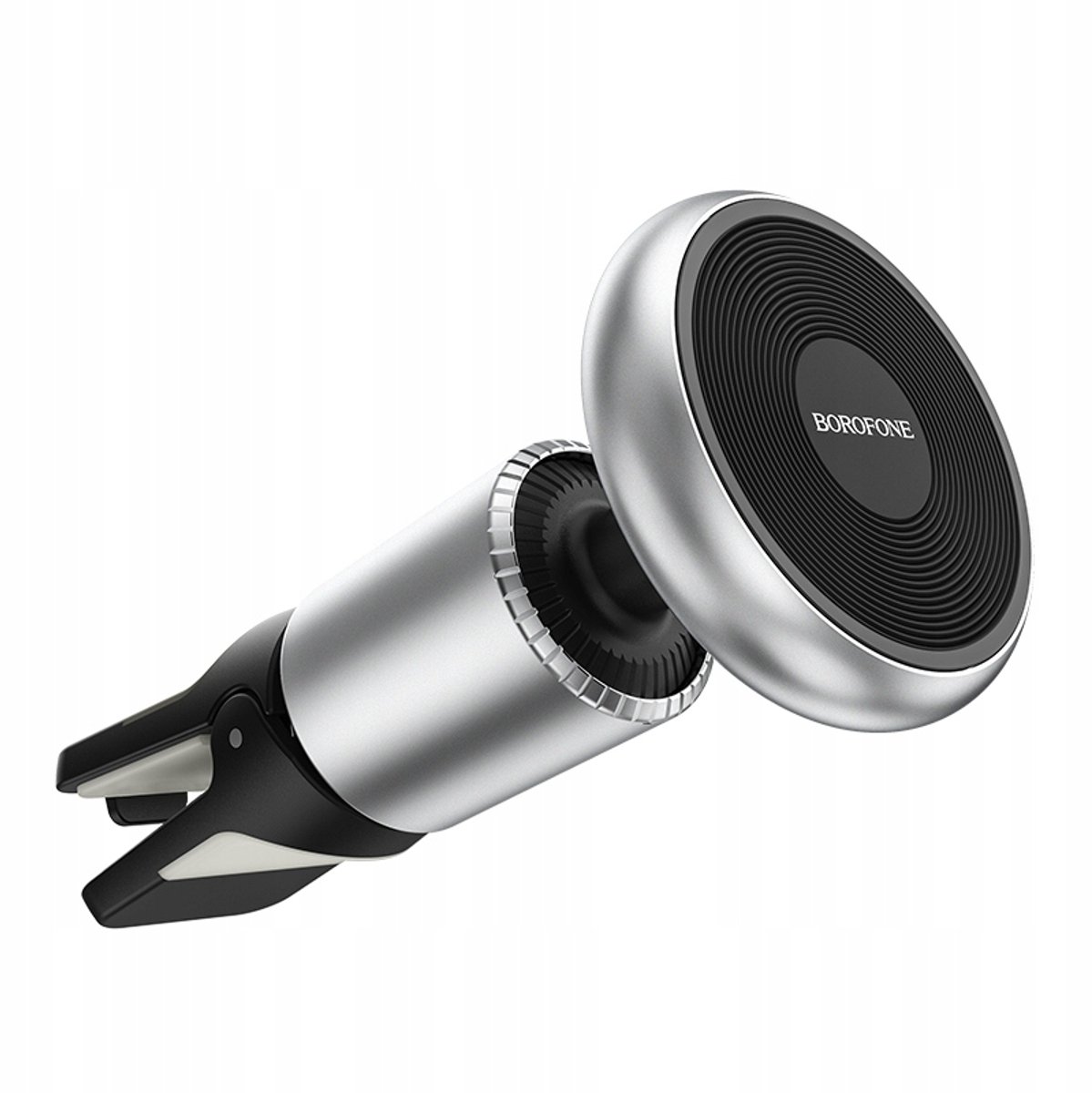 Borofone Magneet Telefoonhouder 360° Zilver voor Ventilatie