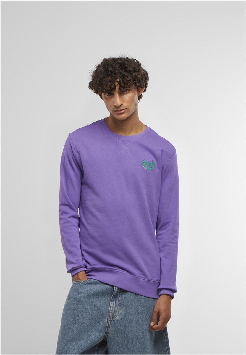 Mister Tee Courtside Sports EMB Light Crewneck sweater/trui S Paars
