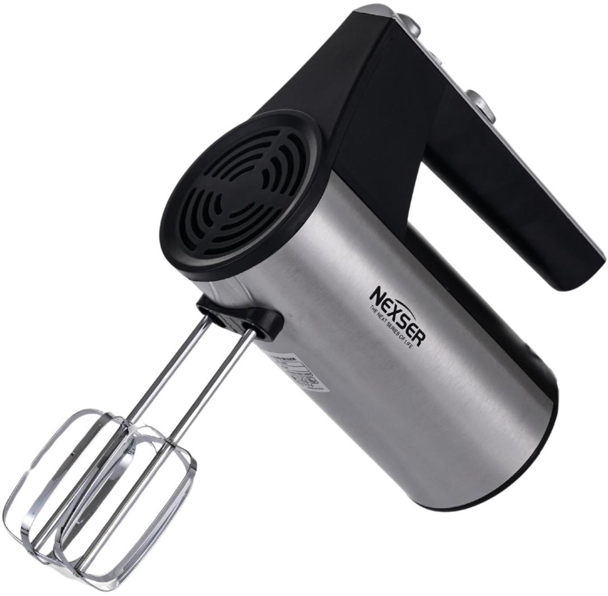 Hand Mixer- 400W – 5 Snelheden – Metalen Handheld Keukenmixer voor Huis en Horeca