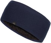 DANISH ENDURANCE Merino wol Hoofdband - met Thermische Fleece Voering - Warme Functionele Bandana Unisex - Donker Marineblauw - Maat L/XL