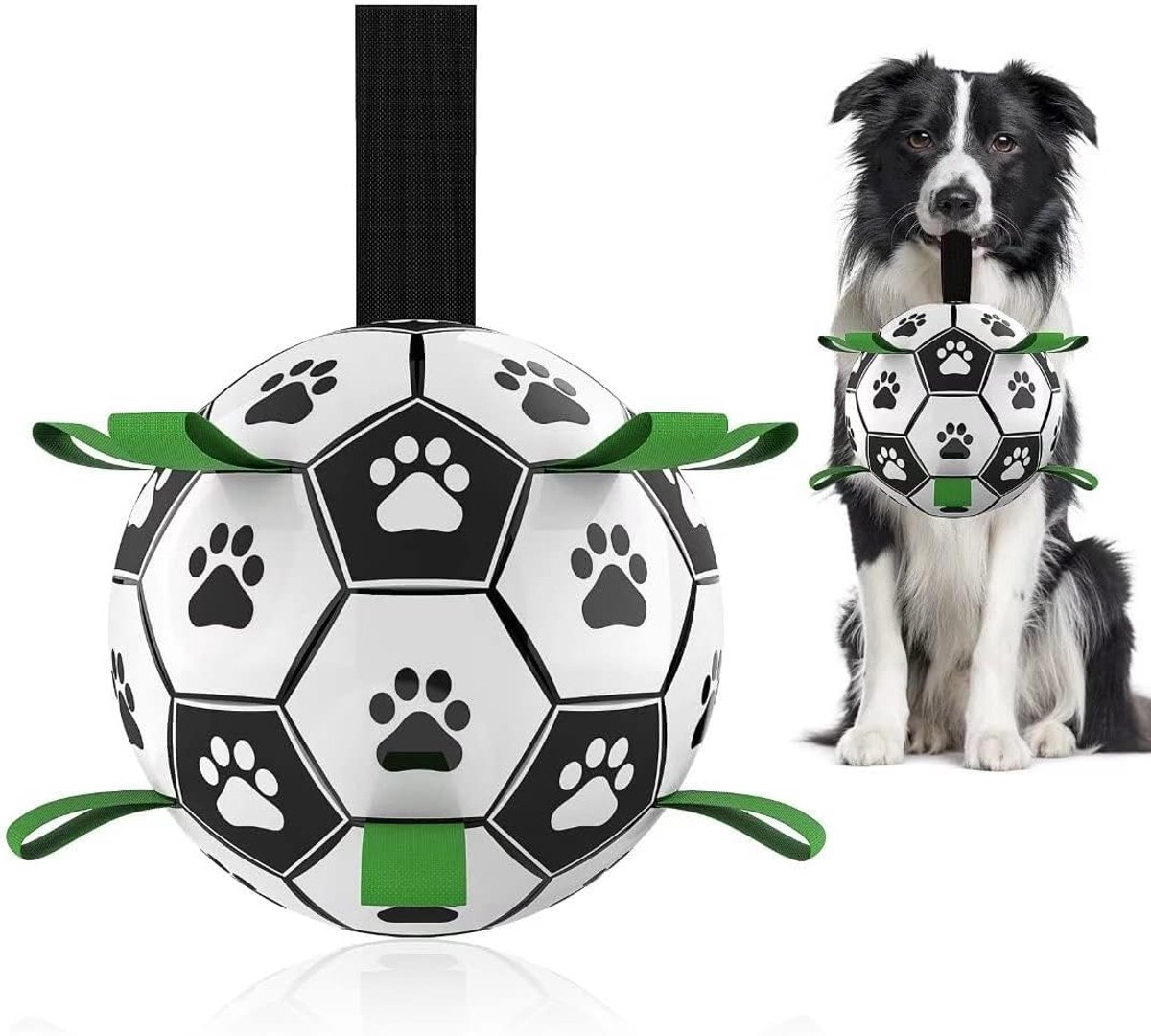 Hond speelgoed bal, rondleiding voetbal speelgoed, hond verjaardagscadeau, middelgrote huisdier duurzame bal, puppy outdoor speelgoed, huisdier training voetbal (diameter 12cm)