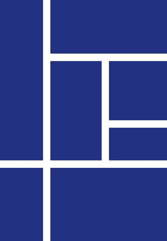 Blauwe abstracte geometrische lay-out.