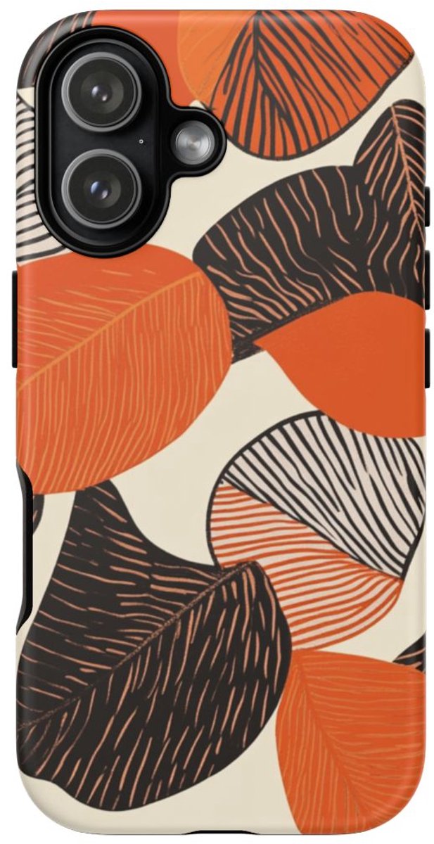 Abstract Herfstbladeren Patroon – Telefoonhoesje Geschikt voor iPhone 17