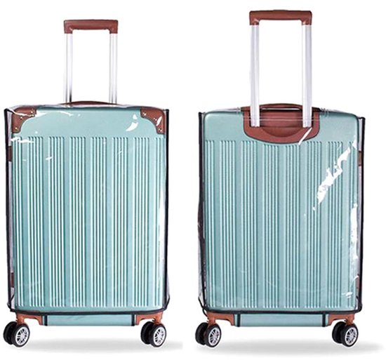 3 transparante koffersloffen - 20, 24 en 28 inch