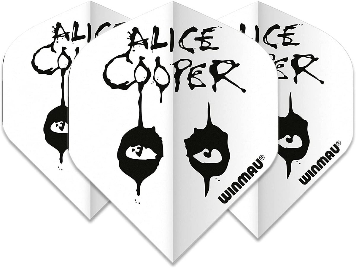 Winmau Rock Legends Alice Cooper White - Dart Flights