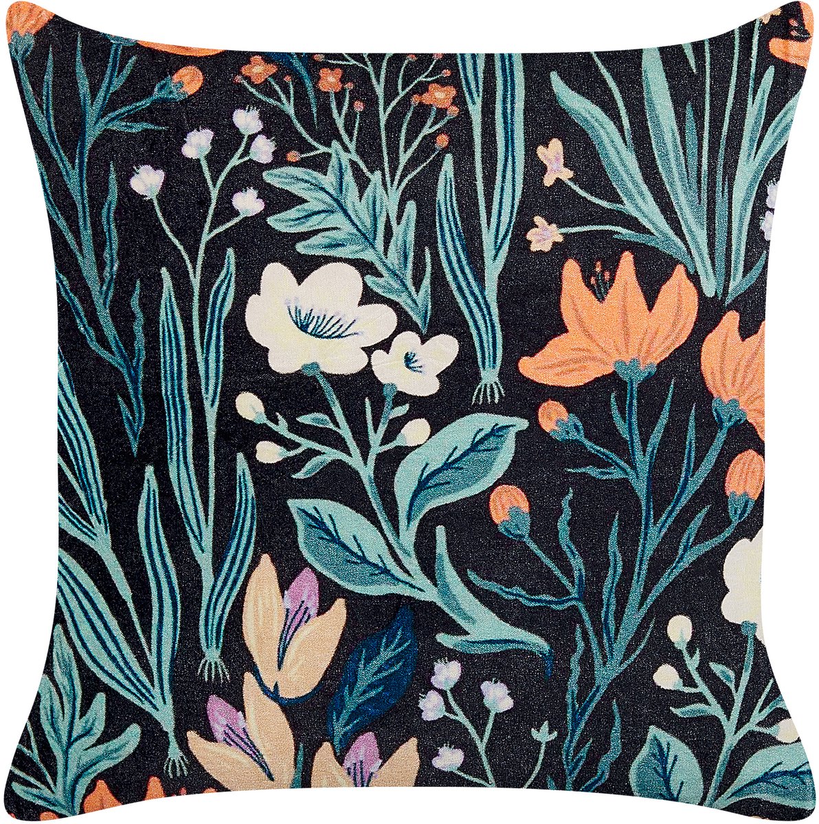Beliani OSMUNDA - Sierkussen - Zwart - 45 x 45 cm - Fluweel