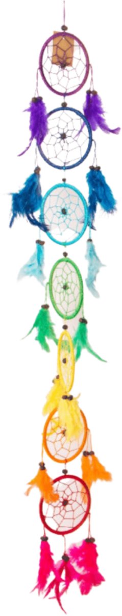 Dromenvanger 9cm 7 chakras - 75cm Lengte