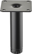 SOTECH meubelpoot LIMA Hoogte 100 mm, Ø 25 mm In hoogte verstelbaar 10 mm zwart mat Poot onderstel Kastpoot
