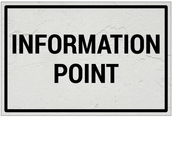 Information point bord - Sign Again - 45 x 30 cm | bol