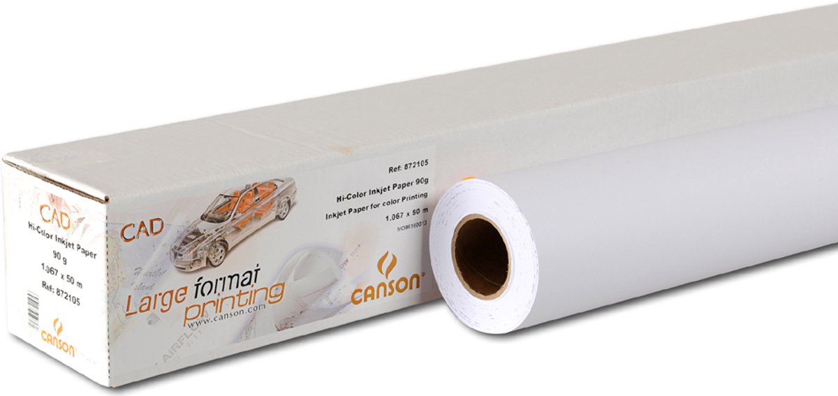 Canson HiColor inkjetplotterrol 610 mm x 50 m, wit