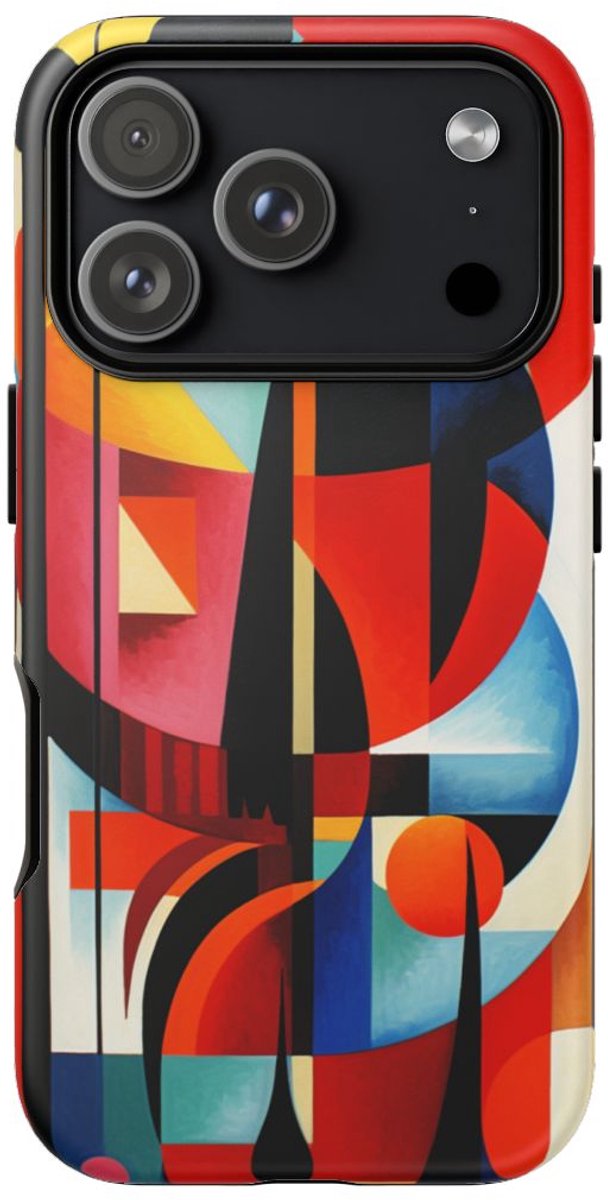 Abstracte Geometrische Compositie – Telefoonhoesje Geschikt voor iPhone 17 Pro
