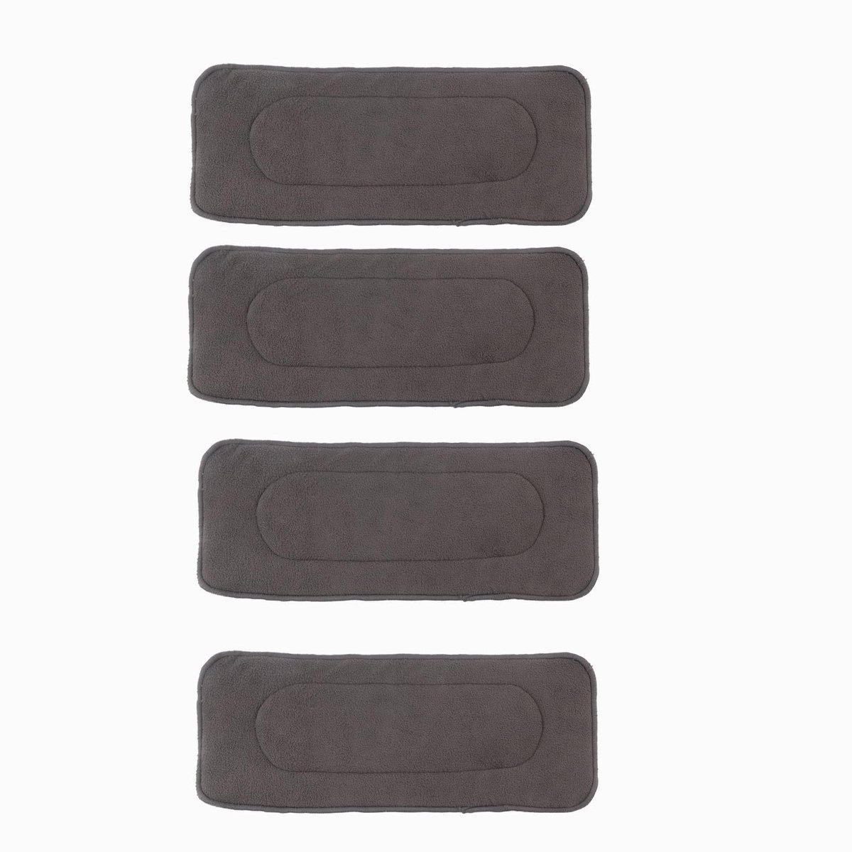 Set van 4 wasbare luiers met 5 lagen bamboe houtskool, zacht en comfortabel met super absorberende eigenschappen voor optimaal gebruiksgemak