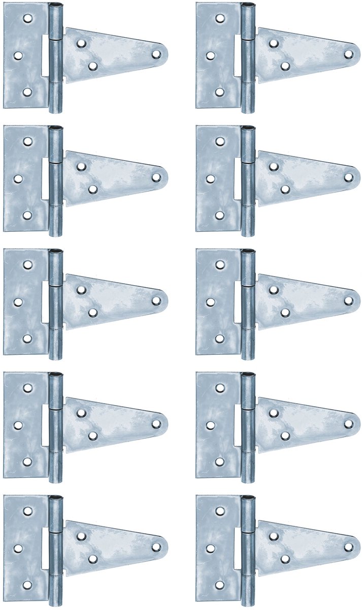 Alberts 864521 Boxscharnier | met losse pin | verzinkt blauw | scharnier: 148 mm | scharnierbreedte: 40 mm | Set van 10