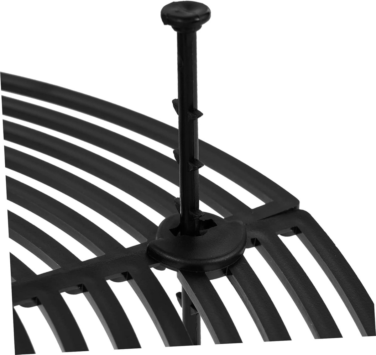 Bloempotroosters - Plantenbeschermingsrooster - Polypropyleen - Bloempotbescherming - Verstelbare - met Bouten - voor Beschermt Planten Tegen Katten, Kinderen en Vuil - 30 cm - Zwart — cadeau in Cadeau-ideeën - foto 4