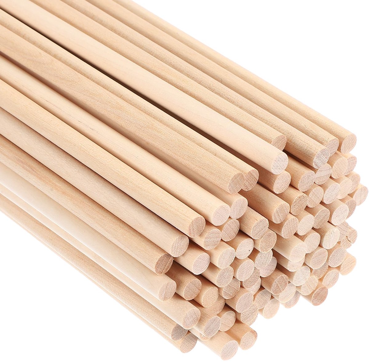 Houten Dowel Sticks 5mm - 240 Stuks Onbehandeld 300mm voor DIY & Decoratie