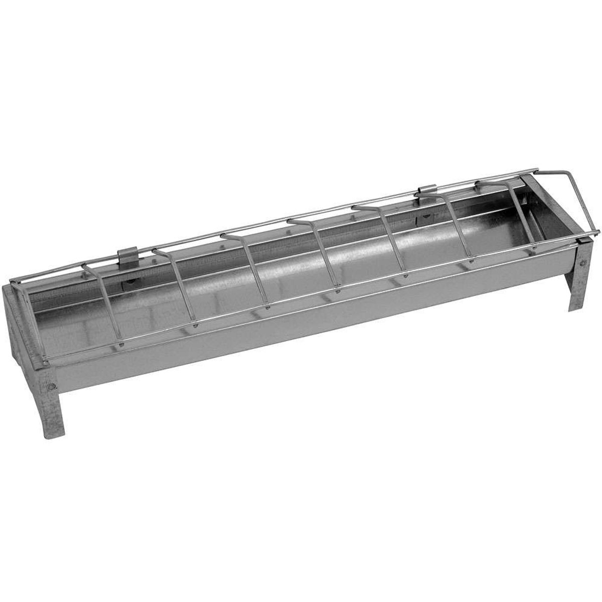 Kuikenvoerbak van zink – Duurzaam & hygiënisch voeren voor kuikens - Kuikenvoerbak zink 50 cm - Voerbakjes - Kip - Benodigdheden - Servies