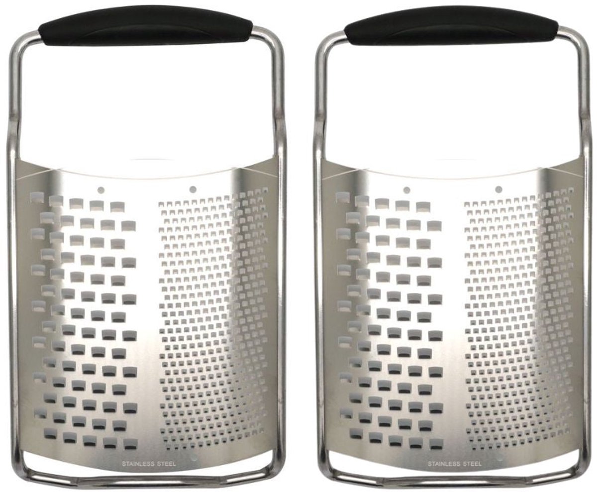 Set van 2 RVS Kaasschaven 2-in-1 van 22 cm Fackelmann