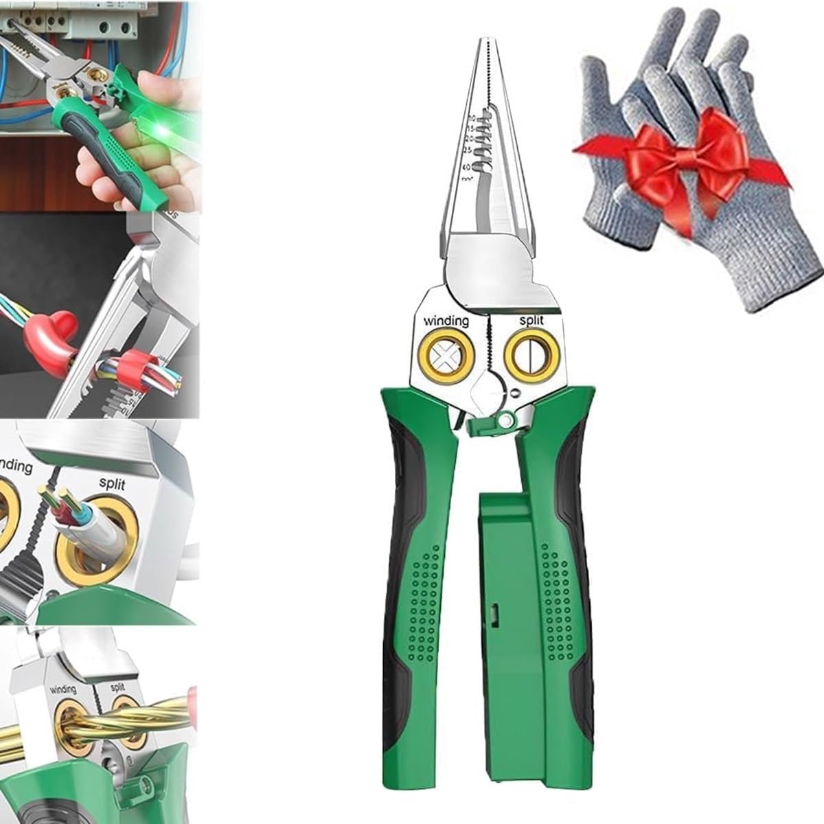 Multifunctionele Draadstripper met Elektriciteitsmeetfunctie - 8-in-1 Kabelschaar