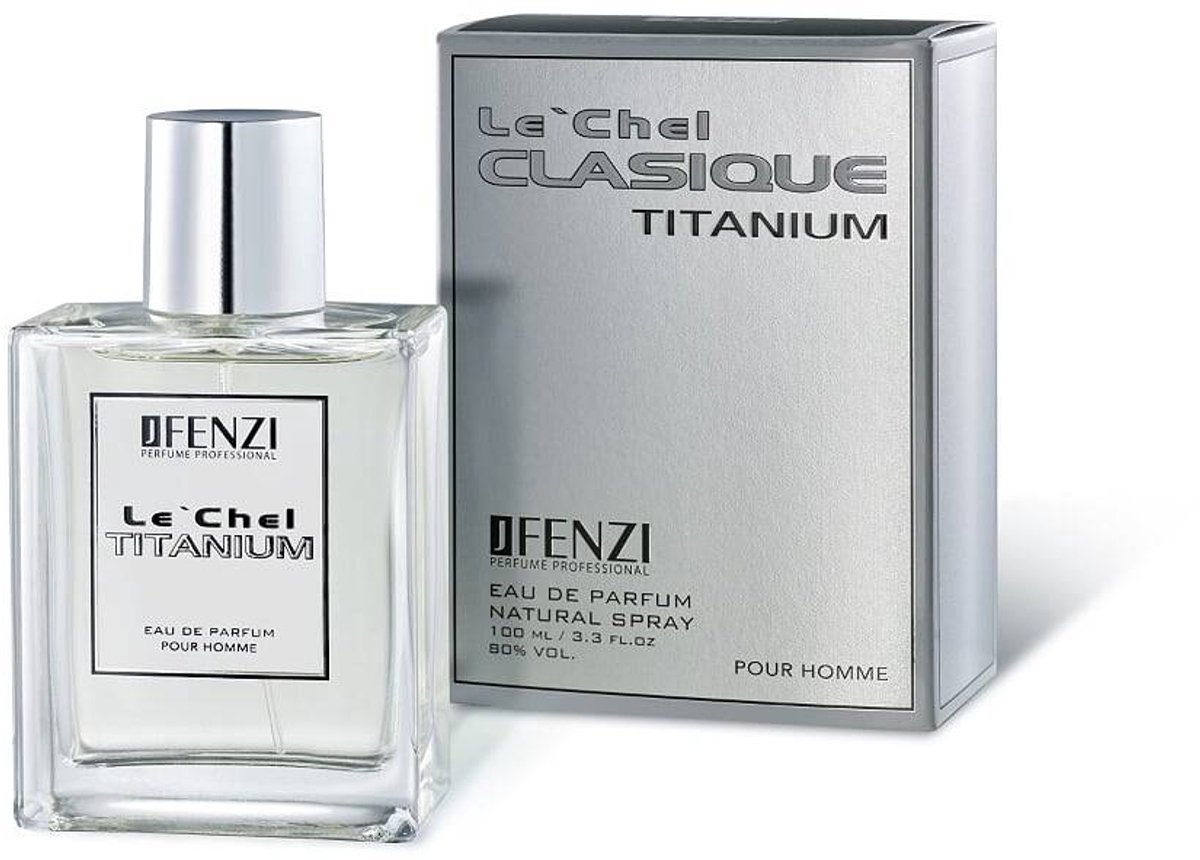 JFenzi Le Chel Clasique Titanium - Eau de Parfum - 100ml - 80%