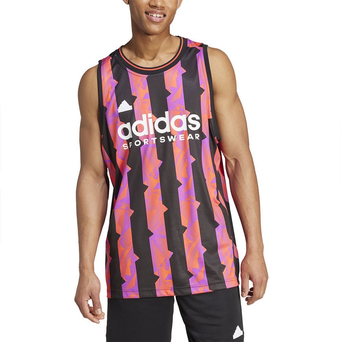 Adidas House Of Tiro Aop Mouwloos T-shirt Veelkleurig S Man Multicolor
