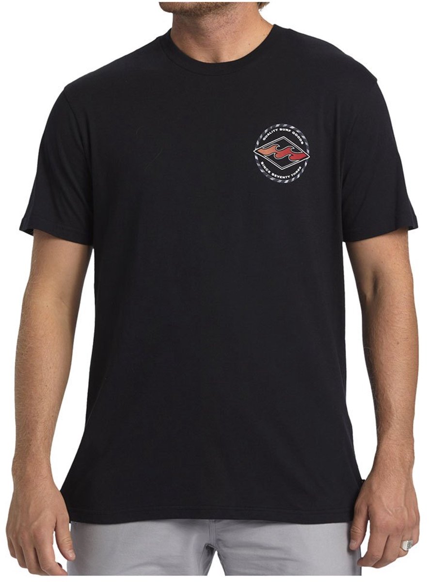Billabong Rotor Diamond T-shirt Met Korte Mouwen S Man Zwart