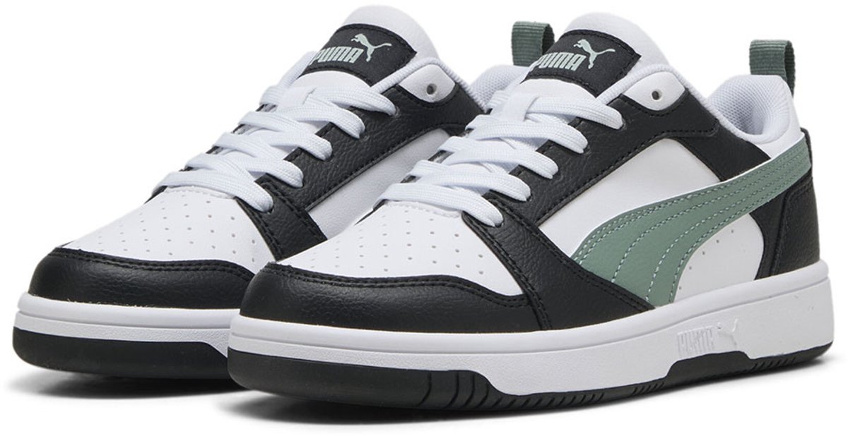 Puma Rebound V6 Lo Black / Pistachio Green / White