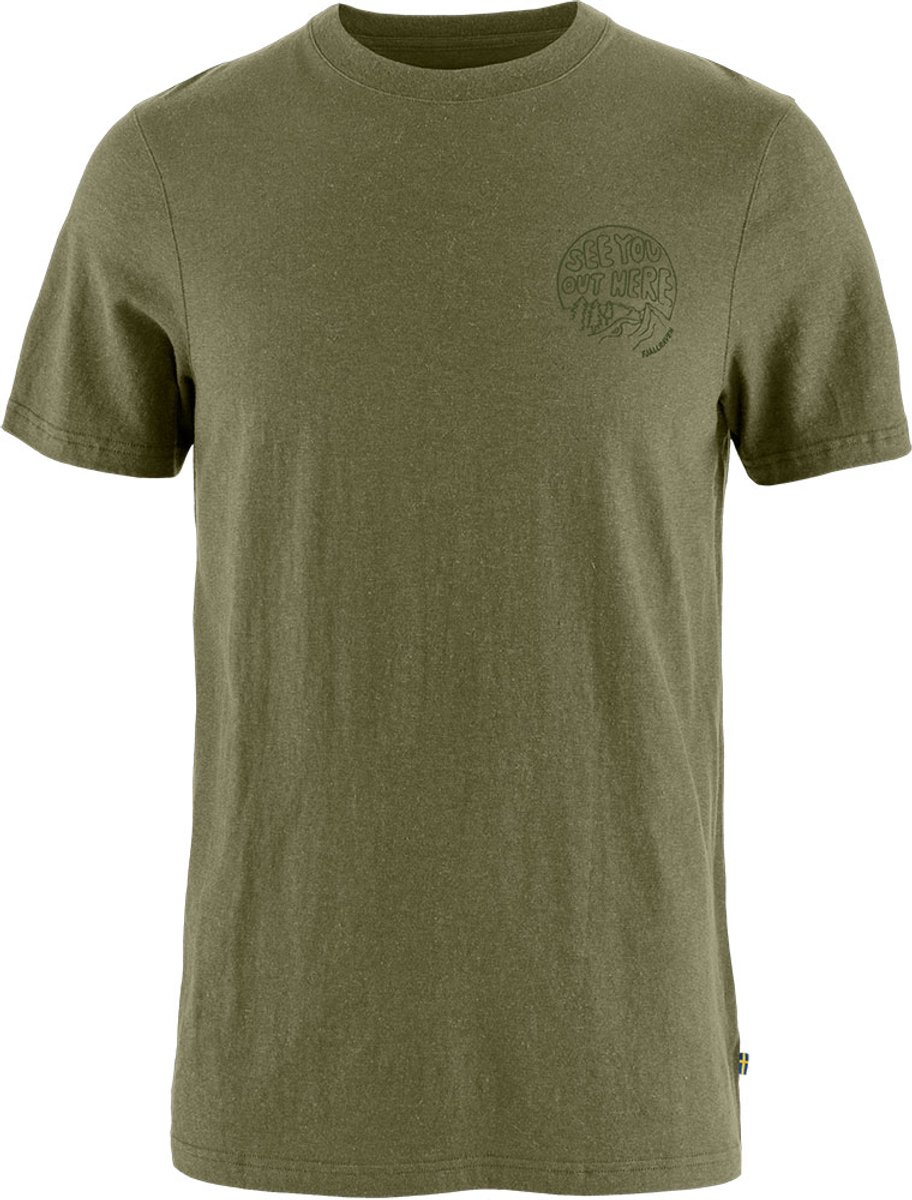 Fjällräven Hemp Blend Out Here T-shirt Met Korte Mouwen Groen M Man