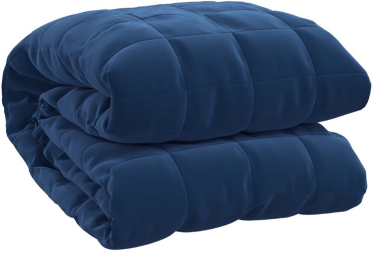 Verzwaringsdeken 120x180 cm 5 kg stof blauw