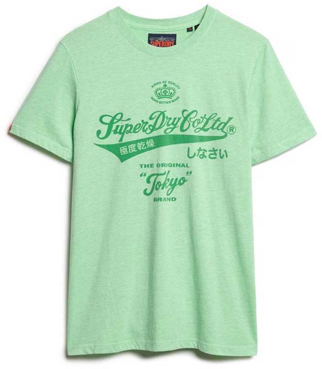 Superdry Workwear Washed T-shirt met relaxte pasvorm Heren T-shirts Groen