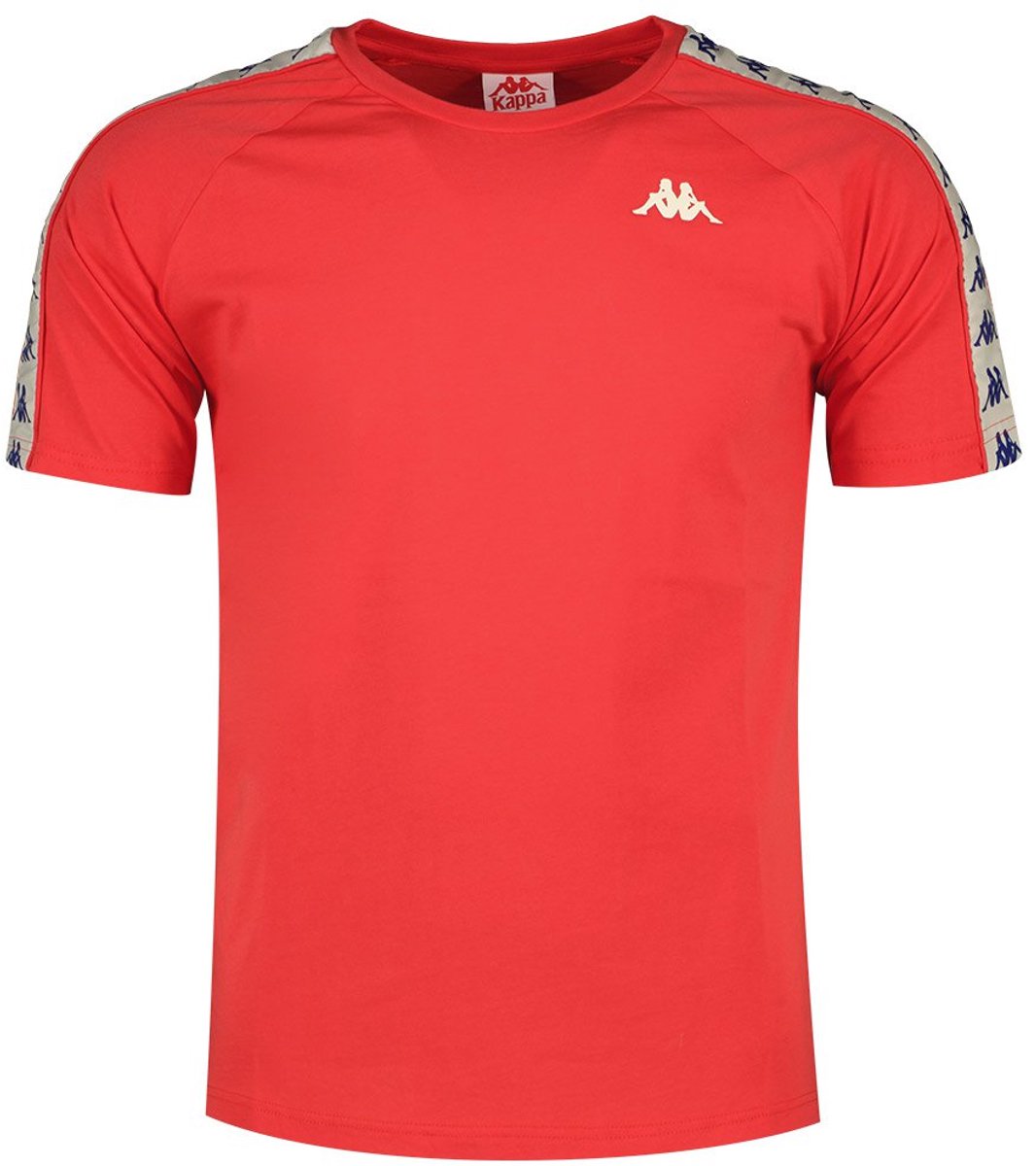 Kappa Coen Slim 222 Banda T-shirt Met Korte Mouwen Rood XL Man