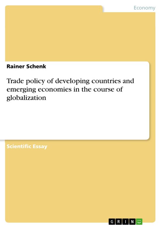 Trade policy of developing countries and emerging economies  ... - cover